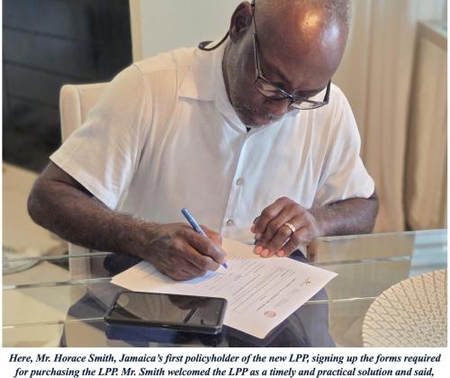 Jamaica's 1st LPP policyholder